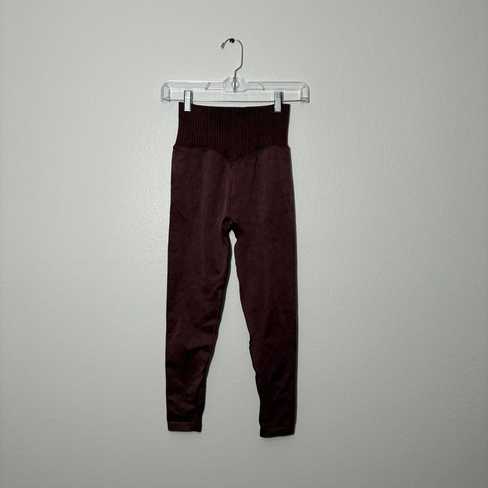 Popflex Seamless Leggings Maroon Small